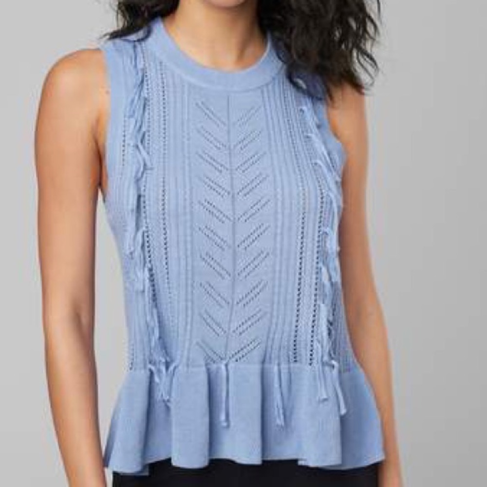 Bebe emelia peplum tank sweater.